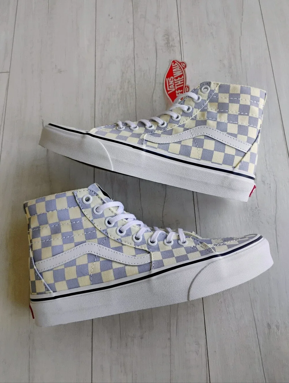 VANS NEW Sk8-Hi Tapered Checkerboard Shoes